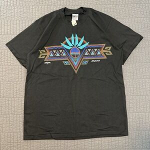 Vintage 90s Arizona T Shirt‎ Men's XL Black Single Stitch Southwest Aztec Retro